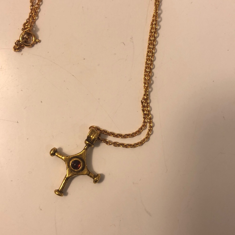 Vintage cross necklace
